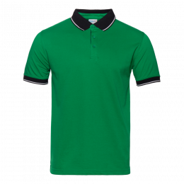Рубашка поло мужская STAN с контрастными деталями хлопок/полиэстер 185, 04С
