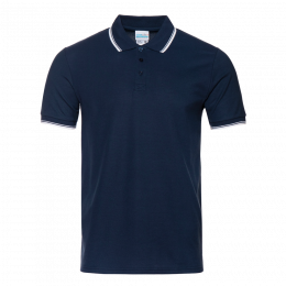 Рубашка поло мужская STAN с окантовкой хлопок/полиэстер 185, 04T