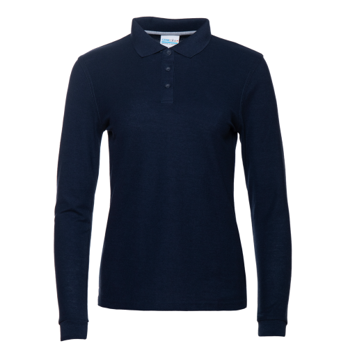 Рубашка поло женская STAN длинный рукав хлопок/полиэстер 185, 04SW