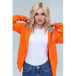 Толстовка женская STAN с капюшоном на молнии футер с начёсом 280, 17W